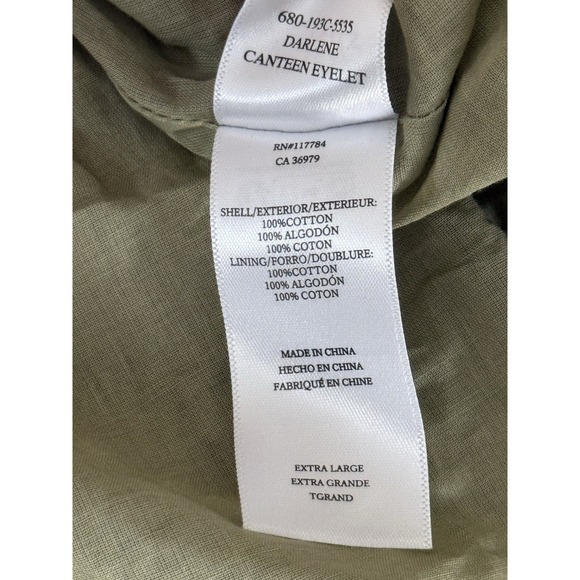 NWT Rails Darlene Eyelet Dress XL Cottage Western Ruffle Cotton Embroidered $278 - Picture 6 of 9